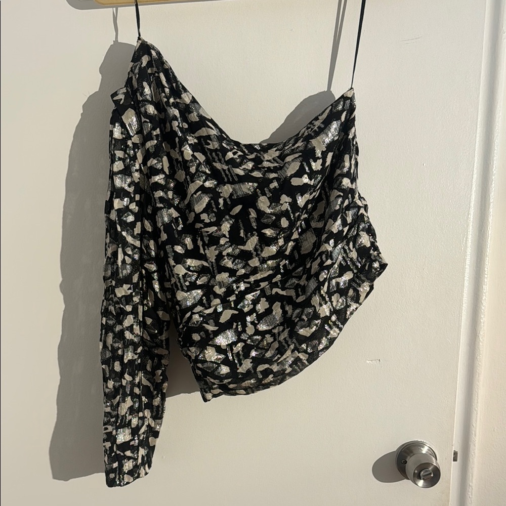 Stylish Black and White Women's Top